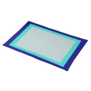 Navy Turquoise and Blue-Gray Placemat