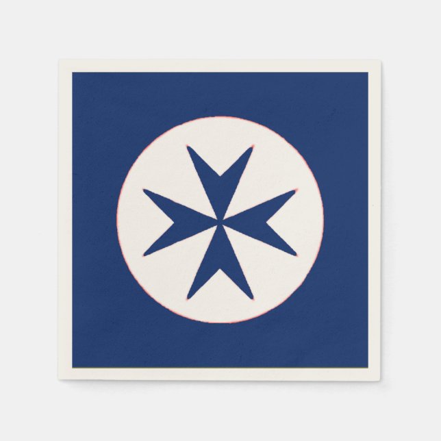 Navy Tuscany Medici-blue corsair Napkins (Front)