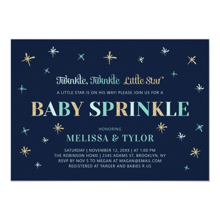 twinkle twinkle baby sprinkle