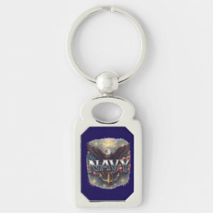 Navy USN Veteran Keychain