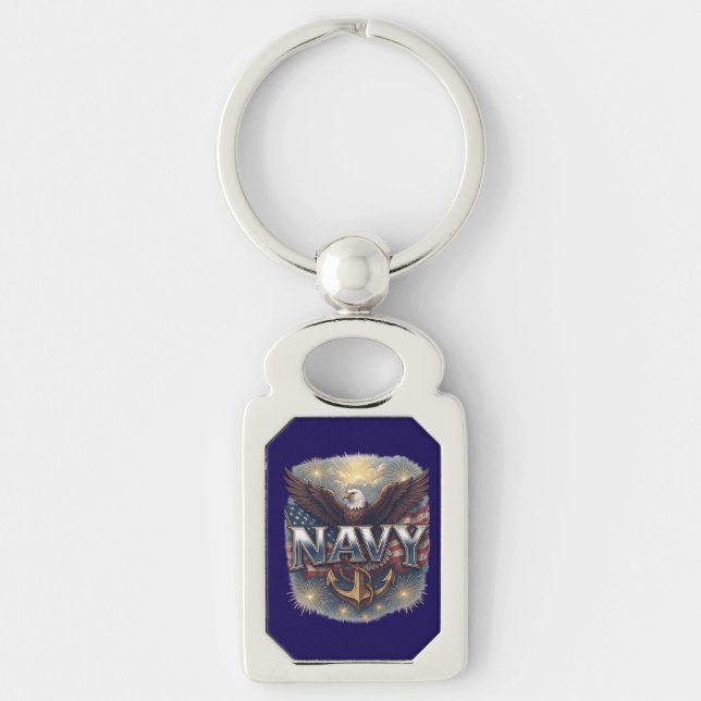 Navy USN Veteran Keychain (Front)
