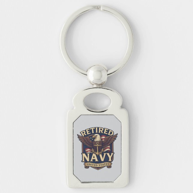 Navy USN Veteran Keychain (Front)