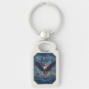 Navy USN Veteran Keychain
