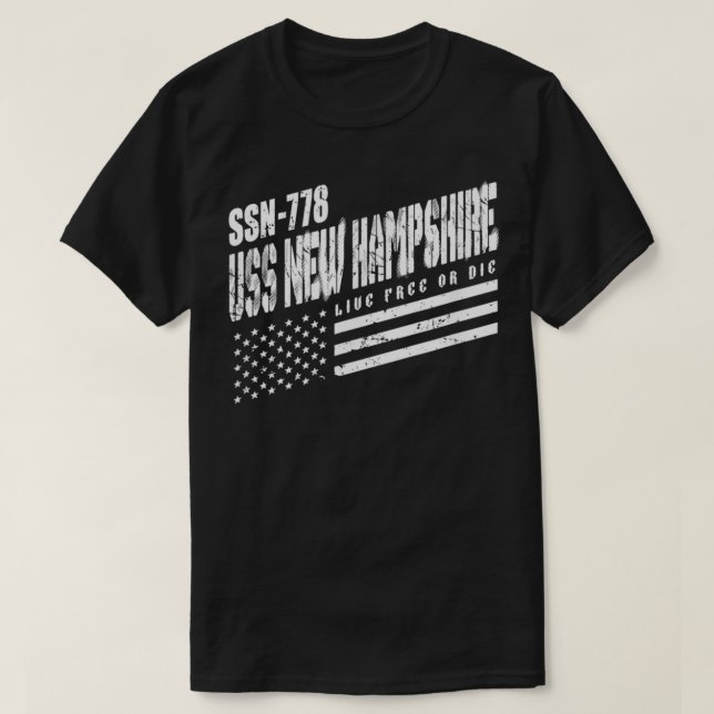 Navy USS New Hampshire SSN 778 US Submarine Submar T-Shirt (Design Front)