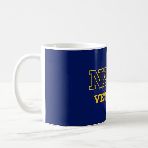 Navy Veteran and Compass Design Coffee Mug