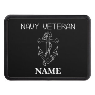 Navy Veteran Trailer Hitch Cover