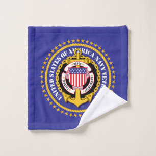 Navy Veterann Bath Towel Set