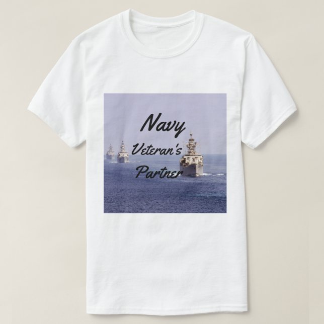 Navy Veteran's Partner T-Shirt (Design Front)