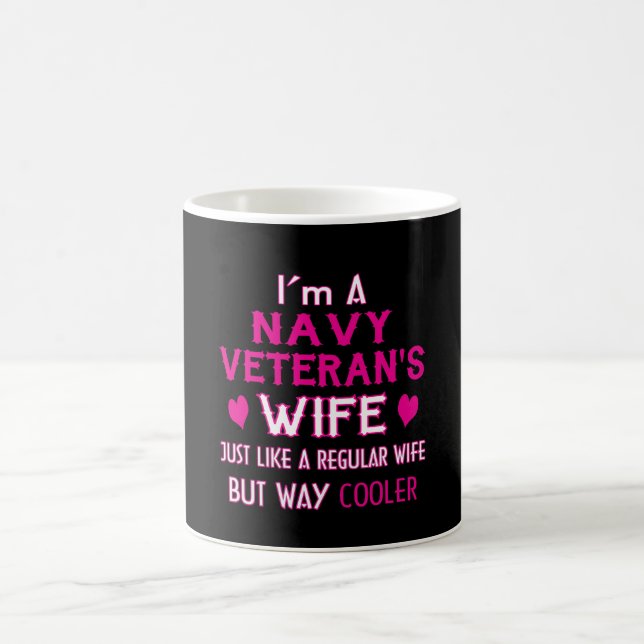Navy Veteran's Wife Coffee Mug (Center)