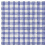 Navy Watercolor Gingham Fabric