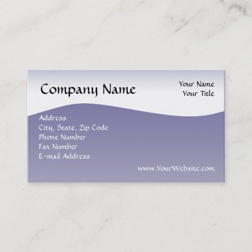Navy Wave Business Card, Design Online