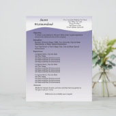 Navy Wave Custom Resume Template (Standing Front)