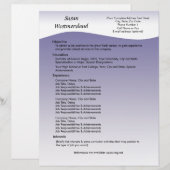 Navy Wave Custom Resume Template (Front/Back)