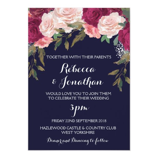 navy_wedding_invitation_burgundy_pink_floral rc8a3919267d048f4b43a240ea77bc8c4_zkrqs_540