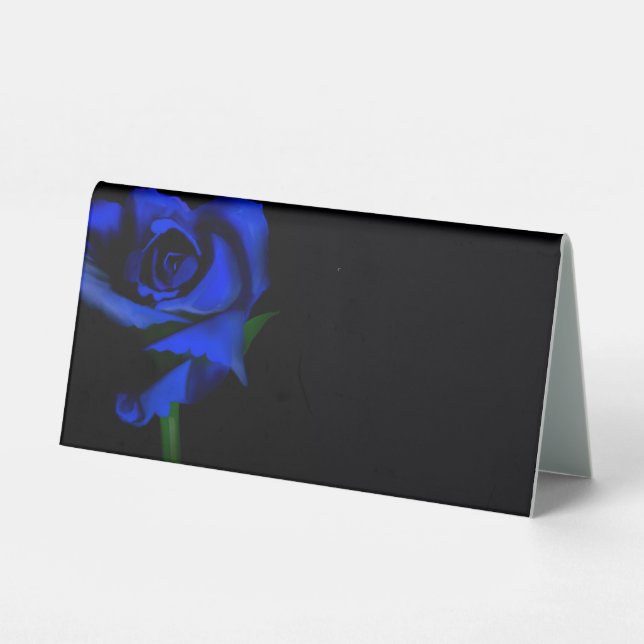 Navy Wedding Table Placards Tent (Back)
