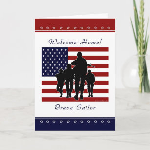 Navy - Welcome Home Sailor Greeting Card