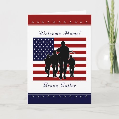 Navy _ Welcome Home Sailor Greeting Card