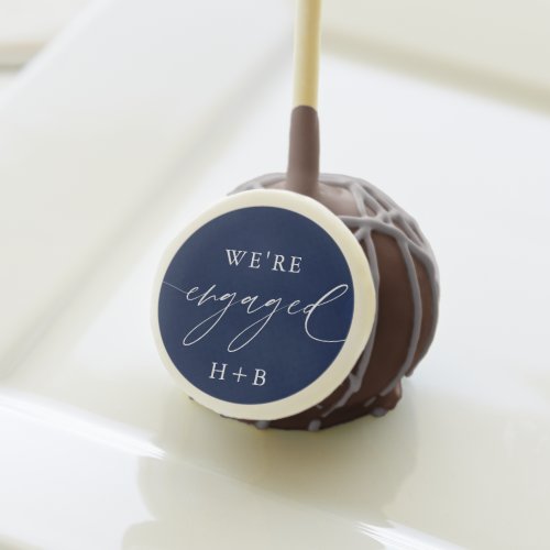 Navy Were Engaged Engagement Party Cake Pops