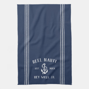 Navy Blue Kitchen Hand Towels Zazzle