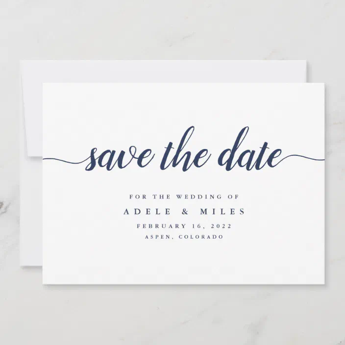 Minimal Save the Dates White Save the Dates Save the Date Simple Save the Date Modern Save the Date Calligraphy Save the Date