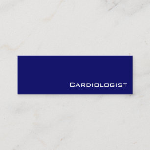 Navy white cardiologist business cards