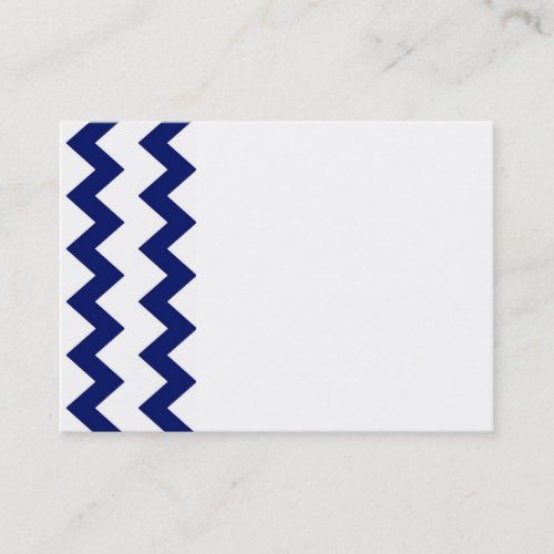Navy White Chevrons Business Card