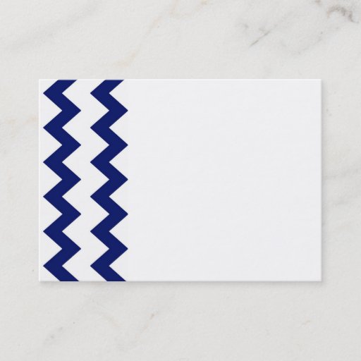 Customizable Navy White Chevrons Business Card