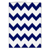 Navy White Chevrons Card (Front)