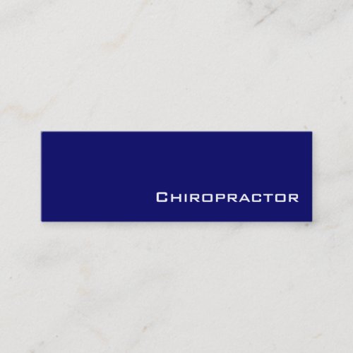 Navy white Chiropractor business cards