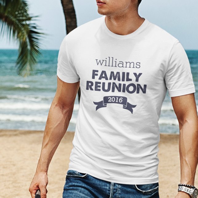 Navy & White Family Reunion Men's T-Shirt (Creator Uploaded)