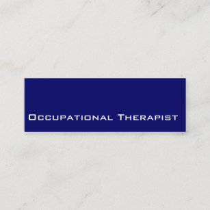 Occupational Therapy Business Cards Zazzle Navy White Occupational The Business Cards