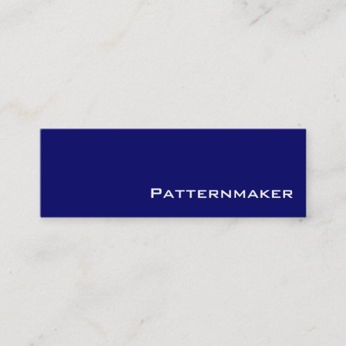 Navy white Patternmaker business cards