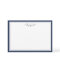 Navy & White Personalized Stationery Flat Card
