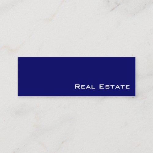 Navy white real estate business cards