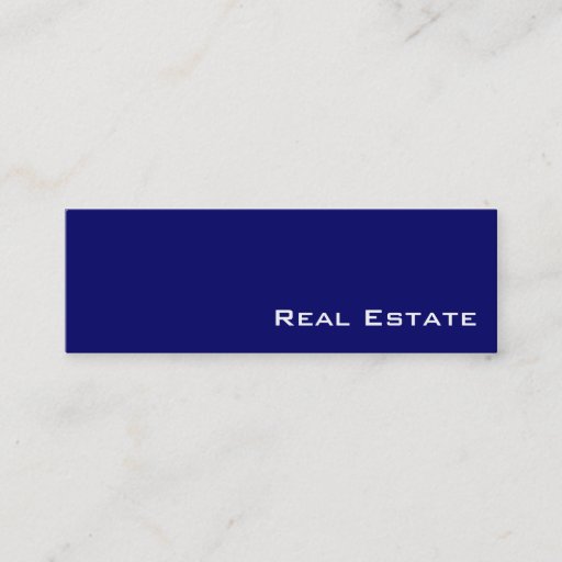 Customizable Navy white real estate business cards