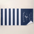 Navy & White Stripe Personalized Family Vacation