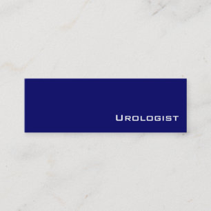 Navy white Urologist business cards