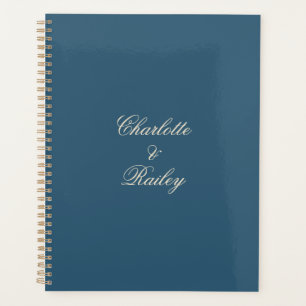 Navy White Wedding Planner