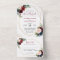 Navy Wine Red Floral Geo Wedding (no ENV needed)