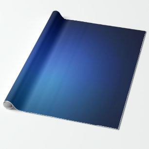 Navy with Light Blue Gradient Wrapping Paper