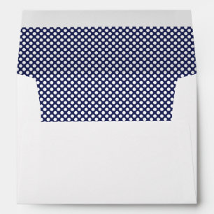 Navy with White Polka Dots - Envelope