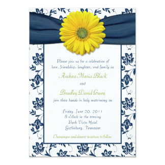 White Snow On Navy Blue Winter Wedding 4 5 6 25 Paper Invitation Navy Blue Lime Green Wedding Invitation