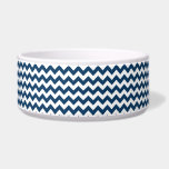 Navy Zigzag, Navy Chevron, Geometric Pattern Bowl<br><div class="desc">Elegant,  stylish and sophisticated zigzag (chevron) pattern in navy blue and white color. Modern and trendy gift,  perfect for the zigzag lover in your life.</div>