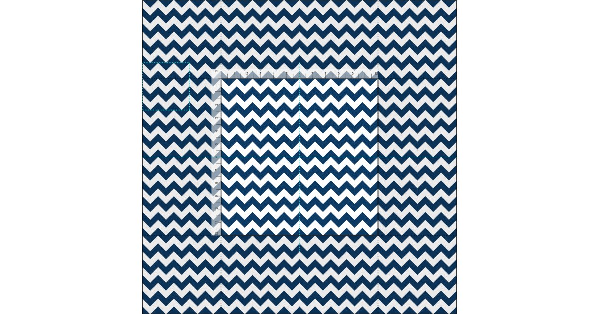 Navy Zigzag, Navy Chevron, Geometric Pattern Fabric | Zazzle
