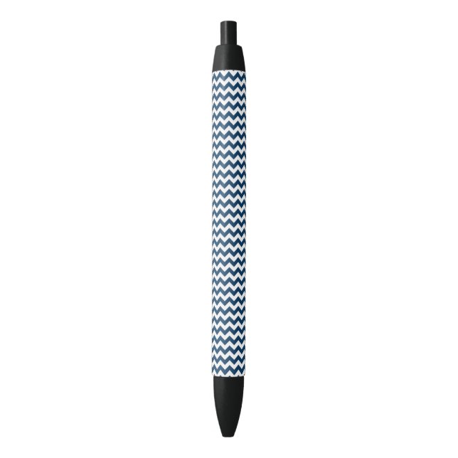 Navy Zigzag, Navy Chevron, Geometric Pattern Pen (Front Vertical)
