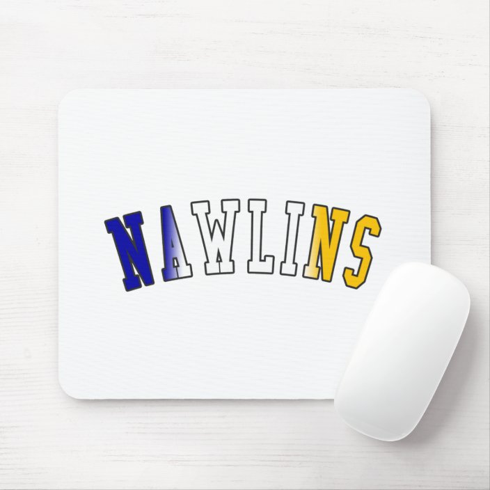 Nawlins in Louisiana State Flag Colors Mousepad