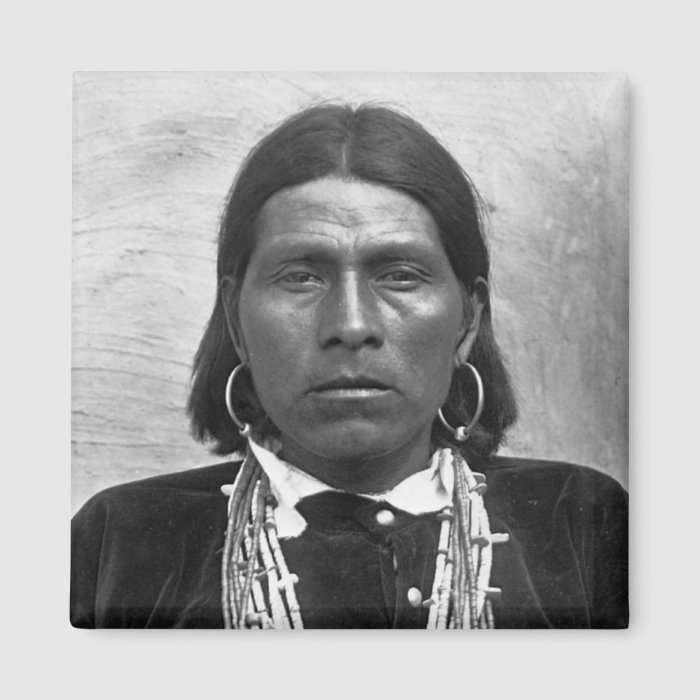 Nawquistewa   Hopi Indian Oraibi Photo 1901 Fridge Magnet