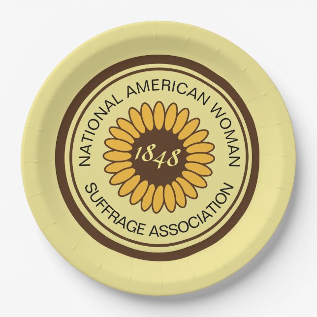 NAWSA Commorative Historic Suffrage Pin Paper Plates (Front)