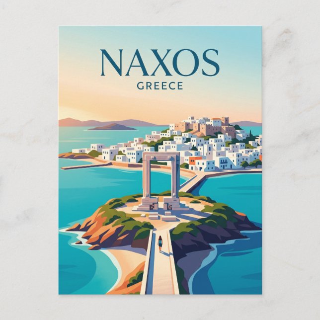Naxos Greece Postcard (Front)