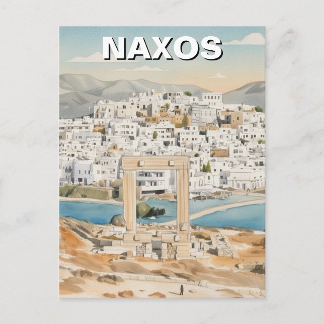 Naxos Greece Postcard (Front)